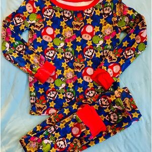 Cozco 2T Super Mario Brothers 2pc Pajama set EUC